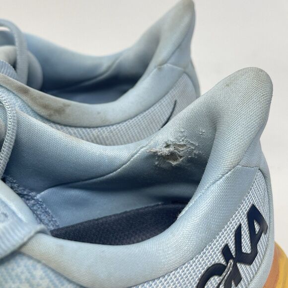 Hoka One One Clifton 8 Womens 7 Blue Mesh Running Walking Shoes Sneakers - Picture 8 of 16